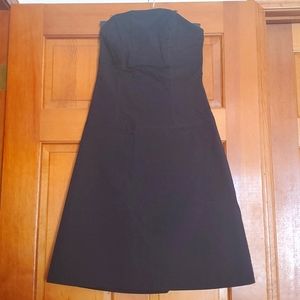 Tara Jarmon Black Strapless Dress
